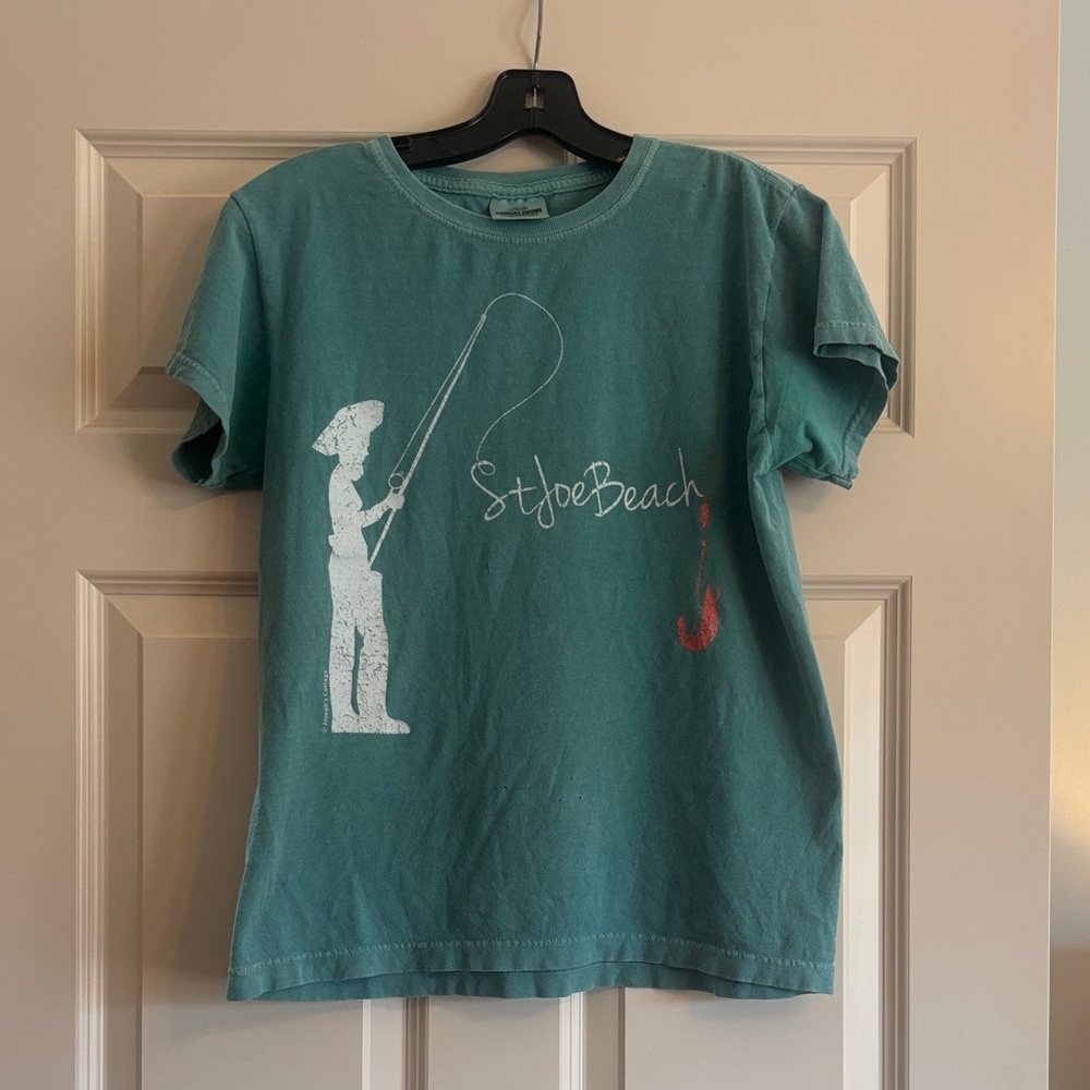 Man Fishing Graphic Tee - Green